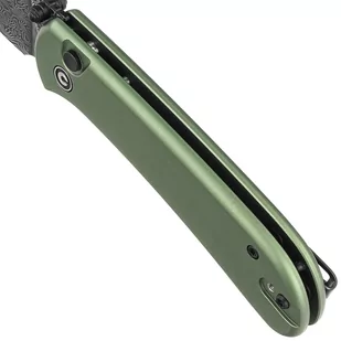 Nóż składany Civivi Qubit Green Aluminum, Black Damascus (C22030E-DS1) - Noże - miniaturka - grafika 4