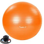 Piłki do ćwiczeń - Movit Piłka gimnastyczna z pompką 55 cm pomarańczowa M75545 - miniaturka - grafika 1