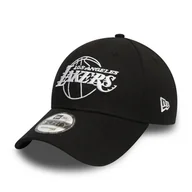 Czapki męskie - Czapka z daszkiem New Era 9FORTY Lakers NBA Outline Strapback czarna - 12292584 - miniaturka - grafika 1