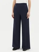 Spodnie damskie - BOSS Spodnie palazzo Tupita 50531846 Granatowy Wide Leg - miniaturka - grafika 1
