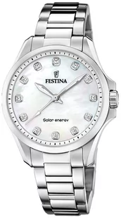 Zegarek Zegarek Festina F20654-1 Solar Energy Petite - Zegarki damskie - miniaturka - grafika 1