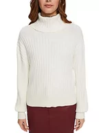 Swetry damskie - edc by ESPRIT Damski sweter 112CC1I320, 110/OFF biały, XXL (DE) - miniaturka - grafika 1