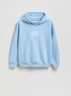 Reserved - Bawełniana bluza z naszywką - jasnoniebieski - Bluzy dla chłopców - miniaturka - grafika 1