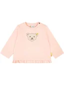 Bluzy i sweterki niemowlęce - Steiff Bluza w kolorze jasnoróżowym - miniaturka - grafika 1
