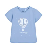 Bluzki dla niemowląt - T-shirt dla dziecka do 2 lat, z napisem Lecę do mamy, błękitny - miniaturka - grafika 1