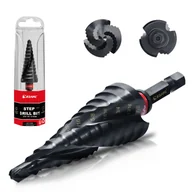 Inne - TEMU Wiertło stopniowe z powłoką tytanu i aluminium, stal szybkotnąca M35 z kobaltu, spiralny design C-, 3/16"-7/8" do metali, stali nierdzewnej, - miniaturka - grafika 1