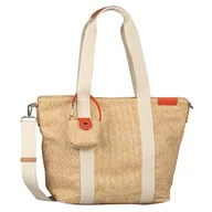 Torebki damskie - TOM TAILOR Vanya damska torba na ramię z zamkiem błyskawicznym, duża, beżowa - miniaturka - grafika 1