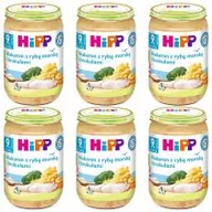 Dania dla dzieci - Hipp Makaron z rybą morską i brokułami po 9. miesiącu zestaw 6 x 220 g - miniaturka - grafika 1