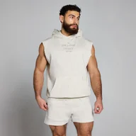 Bluzy męskie - Męska bluza bez rękawów z kapturem i efektem sprania z kolekcji Origin Graphic MP – Grey Marl - XL - miniaturka - grafika 1