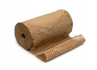 Folia, papier śniadaniowy, serwetki - PAPIER NACINANY KRAFT BRĄZ 40CM/100M DO PAKOWANIA PLASTER MIODU - miniaturka - grafika 1