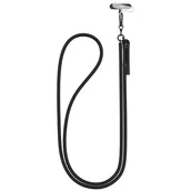 Pozostałe akcesoria do telefonów - Smycz do telefonu TECH-PROTECT C1S Rope Crossbody Strap Czarny - miniaturka - grafika 1