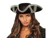 Dodatki do strojów karnawałowych - Kapelusz Pirata Trikorn - 1 szt. - miniaturka - grafika 1