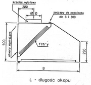 Okapy kuchenne - Optimet OP-0503 3000/600 - miniaturka - grafika 1