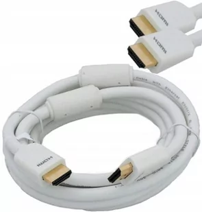 VITALCO Kabel przewód wtyk HDMI 1.4 biały 4K 5m - Kable - miniaturka - grafika 1