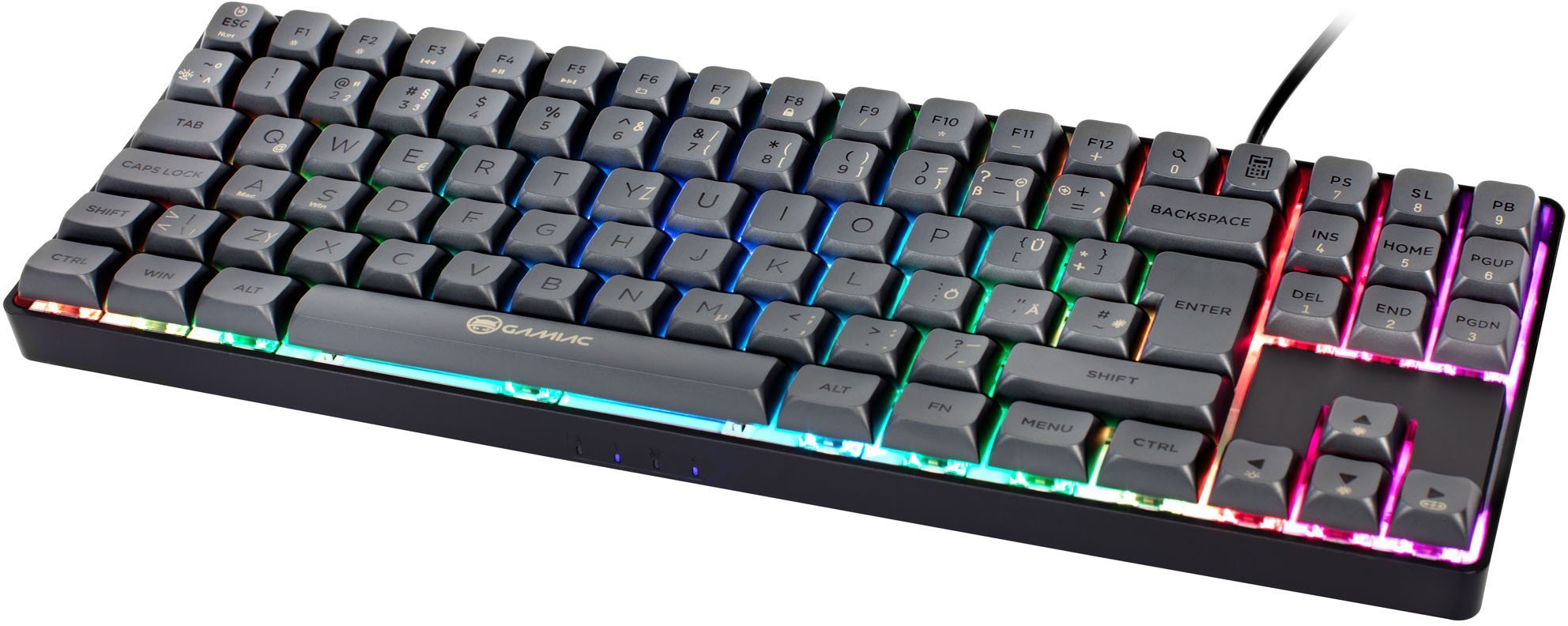 Gamiac TKL90G Gaming Keyboard, Kailh Blue - black/grey GAKM-G90DW24.11
