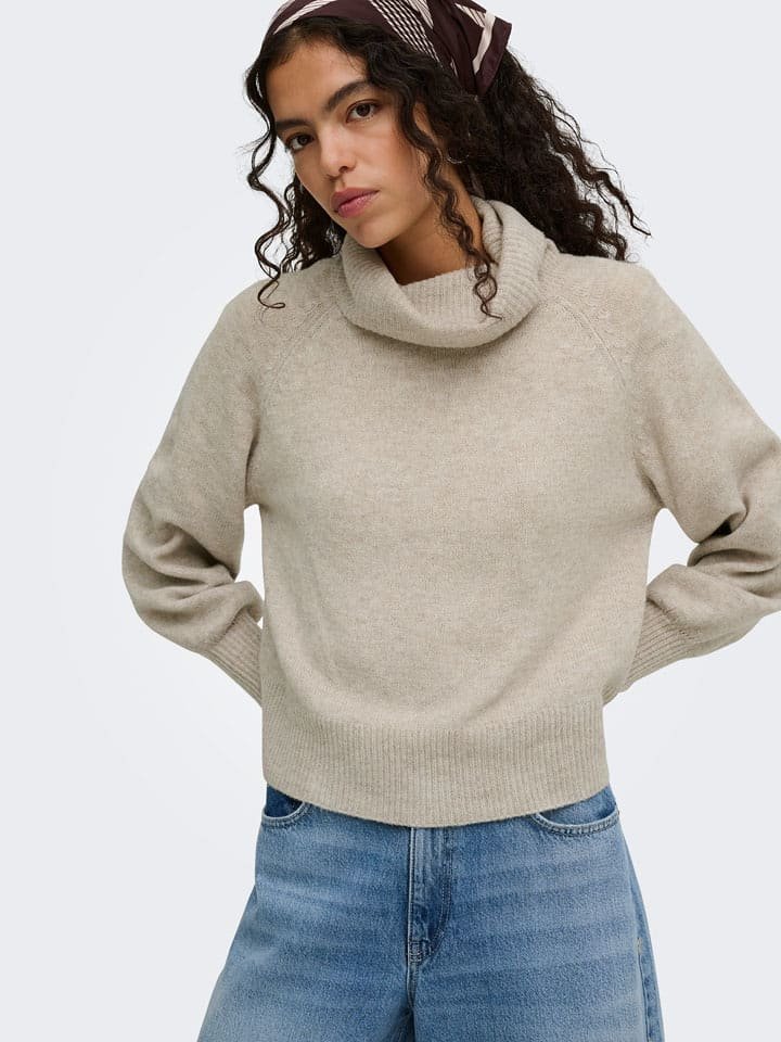 ONLY Sweter w kolorze beżowym