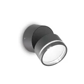 Lampy ogrodowe - Ideal Lux OMEGA AP ROUND antracyt 3000K 285450 285450/IL - miniaturka - grafika 1