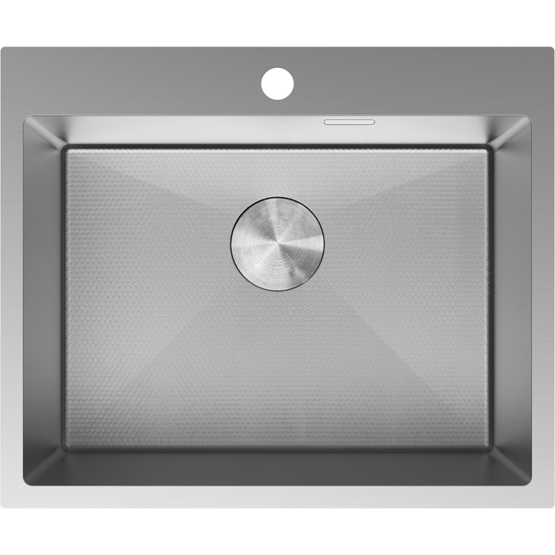 Mexen Solix zlewozmywak stalowy 1-komorowy 600 x 500 mm, inox HC - 6408601000-01HC