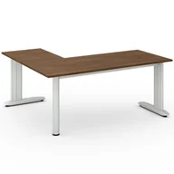 Biurka - B2B Partner Biurko Flexible L 1800 x 1600 mm, orzech 468120 - miniaturka - grafika 1