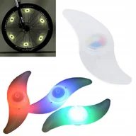Lampki rowerowe - Lampka Nakładka Led Na Szprychy Koła Rower - miniaturka - grafika 1