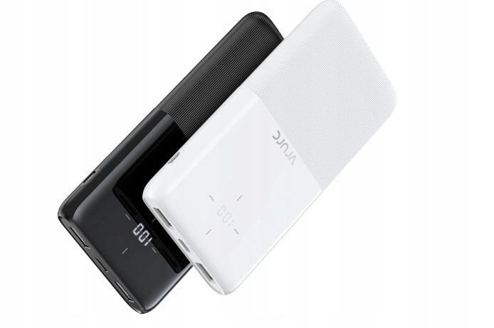 Powerbank VRURC 2-pak 10 000 mAh USB-C czarny i biały
