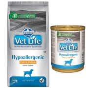 Sucha karma dla psów - Farmina Vet Life Hypoallergenic Fish&Potato 12 kg - miniaturka - grafika 1