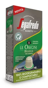 Segafredo Kapsułki do Nespresso Le Origini Brasile 10 szt 8003410248194 - Kawa w kapsułkach i saszetkach - miniaturka - grafika 1