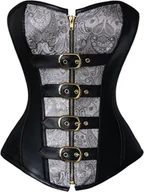 Odzież ciążowa - Charmian Gorset Steampunk bez kości ze stali spiralnej kobiety. Rozmiar: XL - miniaturka - grafika 1