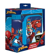 Zestawy naczyń dla dzieci - Lunch Box Bidon Aluminiowy, Pudełko Spiderman - miniaturka - grafika 1