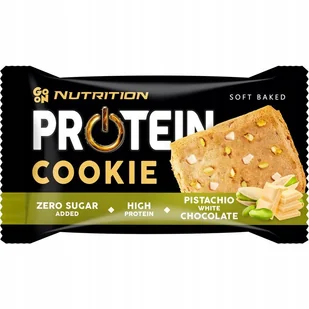 GO ON Protein Cookie 50g CIASTKO BIAŁKOWE [Smak Pistachio White Chocolate] - Zdrowa żywność - miniaturka - grafika 1