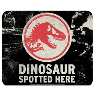 Podkładki pod mysz - Podkładka Materiałowa Pod Mysz Jurassic Park - Caution Dinosaur - miniaturka - grafika 1