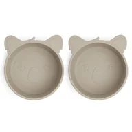 Miseczki i talerzyki dla dzieci - 2 Miseczki Silikonowe Koala Cobblestone Nuuroo - miniaturka - grafika 1