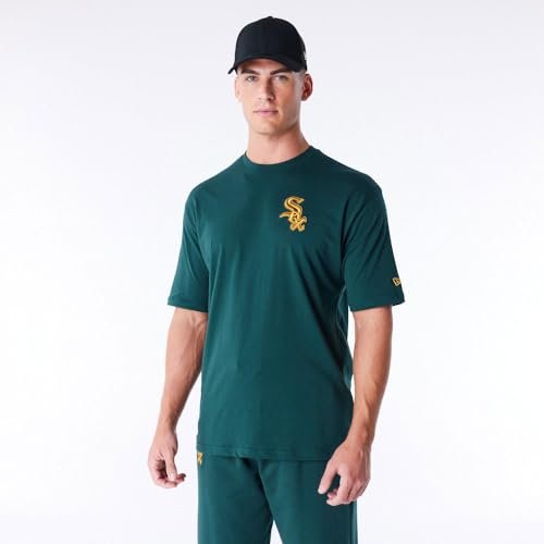 New Era League Essentials koszulka oversize Chicago Whitete Sox ciemnozielona