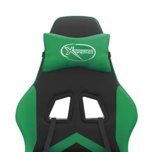 Lumarko Obrotowy fotel gamingowy, czarno-zielony, sztuczna skóra - Fotele gamingowe - miniaturka - grafika 9