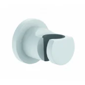 Akcesoria łazienkowe - KLUDI 2055253-15 NOVA FONTE Puristic ścienny uchwyt natryskowy, biały mat - miniaturka - grafika 1