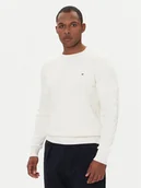 Swetry męskie - Tommy Hilfiger Sweter MW0MW33132 Écru Regular Fit - miniaturka - grafika 1