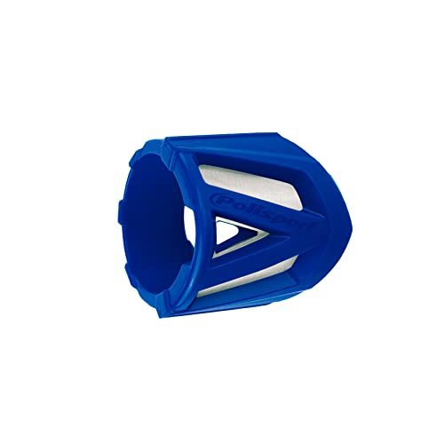 POLISPORT 8483900004 - Wytrzymała osłona tłumika mała wersja 20-33 cm UNIWERSALNA lekka stal nierdzewna i silikon w kolorze niebieskim