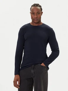 Mustang Longsleeve Arlington 1016875 Granatowy Slim Fit - Koszulki męskie - miniaturka - grafika 1