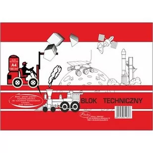 BLOK TECHNICZNY A4 190G - Szkolne artykuły papiernicze - miniaturka - grafika 1