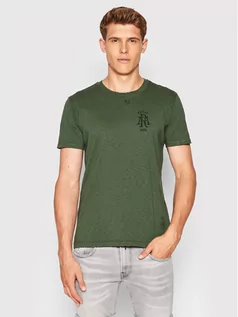 Koszulki męskie - Replay T-Shirt M6029.000.22336G Zielony Regular Fit - grafika 1