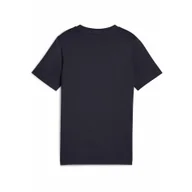 Odzież sportowa dziecięca - Młodzieżowa koszulka Essentials Block PUMA New Navy Blue - miniaturka - grafika 1