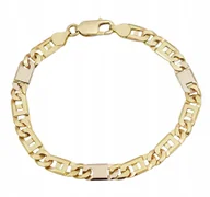 Bransolety męskie - Bransoletka Złota Męska Pełna Tygrysie Oko 6,50 mm pr 585 - miniaturka - grafika 1