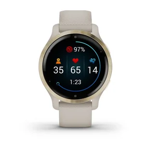 Garmin Venu 2S Złoty 010-02429-11 - Smartwatch - miniaturka - grafika 1
