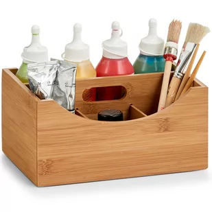 Zeller Organizer z uchwytem bambus 13336 - Pojemniki kuchenne - miniaturka - grafika 1
