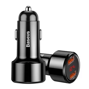 Baseus Magic Series Dual QC - ładowarka samochodowa Quick Charge 3.0 2x USB 45W 6A czarny (CCMLC20A-01) - Ładowarki samochodowe - miniaturka - grafika 1