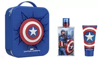 Kosmetyki kąpielowe dla dzieci - Zestaw Marvel Captain America Woda perfumowana Eau De Toilette Spray 100 ml + Żel pod prysznic 60 ml + Torebka - miniaturka - grafika 1