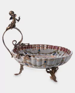 Porcelanowa Patera z Aniołkiem Biała - Zabawki kreatywne - miniaturka - grafika 1