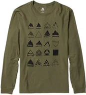 Koszulki męskie - t-shirt męski BURTON MISTBOW LS TEE Forest Moss - miniaturka - grafika 1