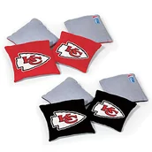 Fotele i pufy dla dzieci - Wild Sports NFL Kansas City Chiefs Dwustronne worki do cornhole, kolor drużyny, 8 szt. - miniaturka - grafika 1