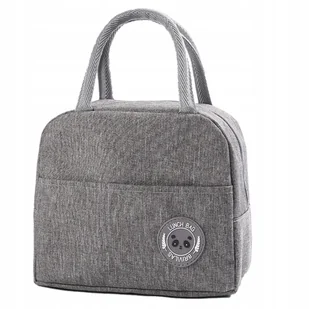 Torba termiczna, czarna, torba śniadaniowa, lunch box - Torby termiczne - miniaturka - grafika 1